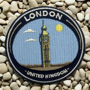 London Big Ben Iron On Patch – United Kingdom Landmark 3” Embroidered Badge